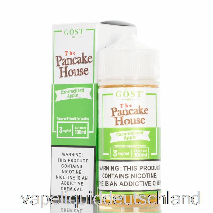 Karamellisierter Apfel – The Pancake House – Gost Vapor – 100 Ml, 6 Mg Vape-Flüssigkeit